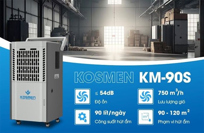 Máy hút ẩm công nghiệp Kosmen KM-90S