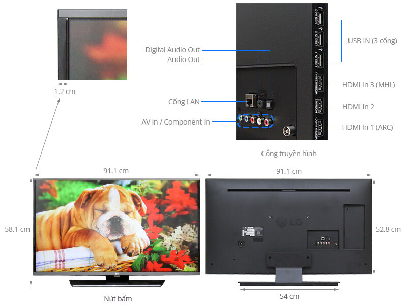 Smart Tivi LG 40 inch 40LF632T Smart Tivi LG 40 inch 40LF632T