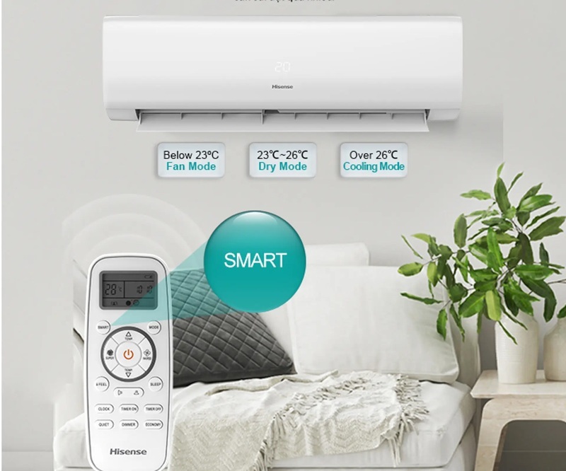 Điều hòa Hisense 1 chiều 12000 BTU AS-12CR4RVEDJ01 Gas R-32 4 Điều Hòa Hisense 1 Chiều 12000 BTU AS-12CR4RVEDJ01