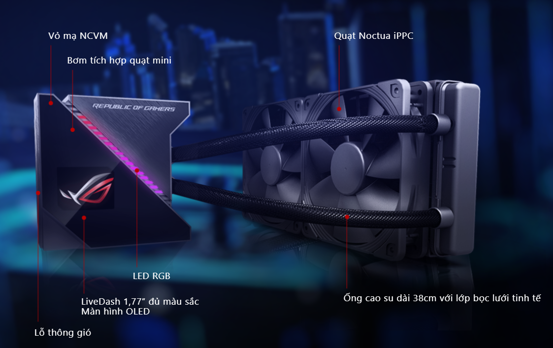 Tản nhiệt nước Asus ROG RYUJIN II 240