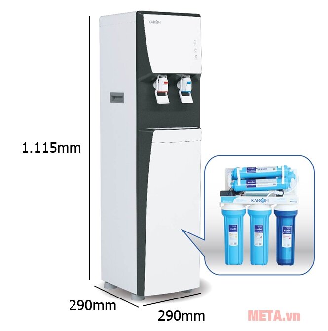 Cây nước nóng lạnh Karofi HCV351-WH