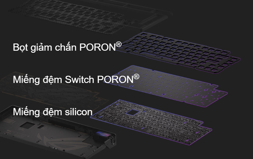 Bàn phím cơ gaming không dây ASUS ROG Azoth Extreme 10