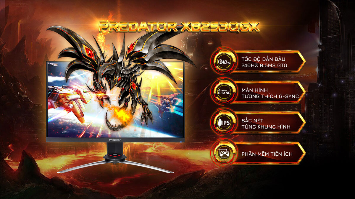 Acer Predator XB253Q GX – Chiến binh gaming đích thực