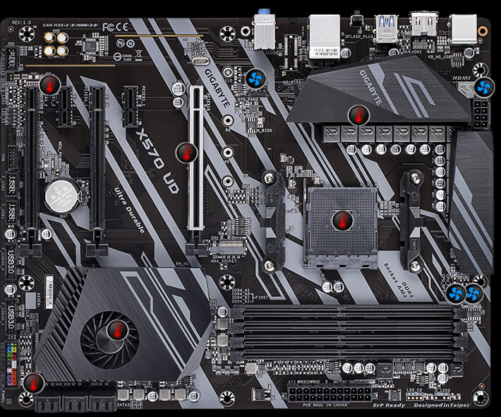 Main Gigabyte X570 UD (Chipset AMD X570/ Socket AM4/ VGA onboard)