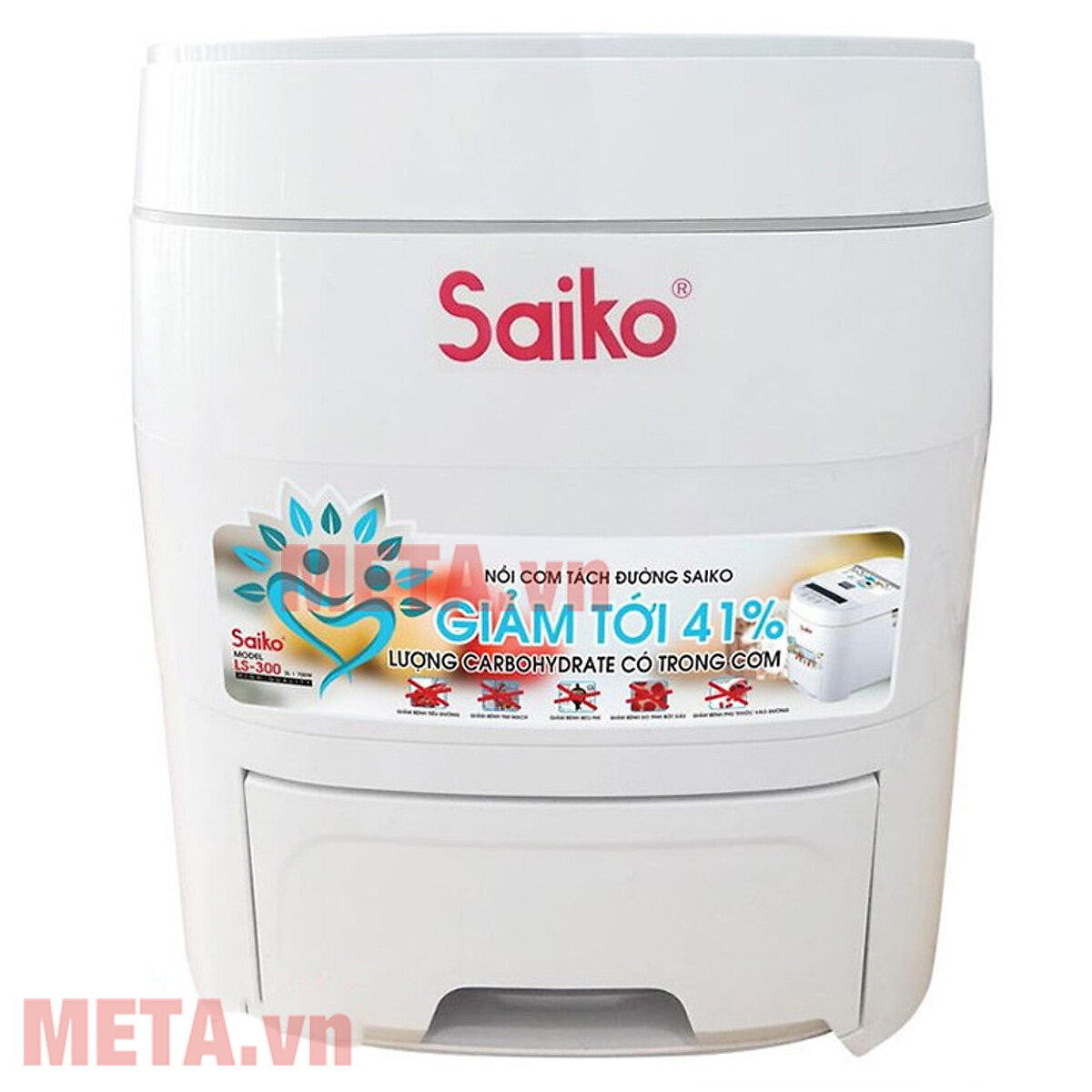 Nồi cơm tách đường Saiko LS-300 (3.0 Lít)