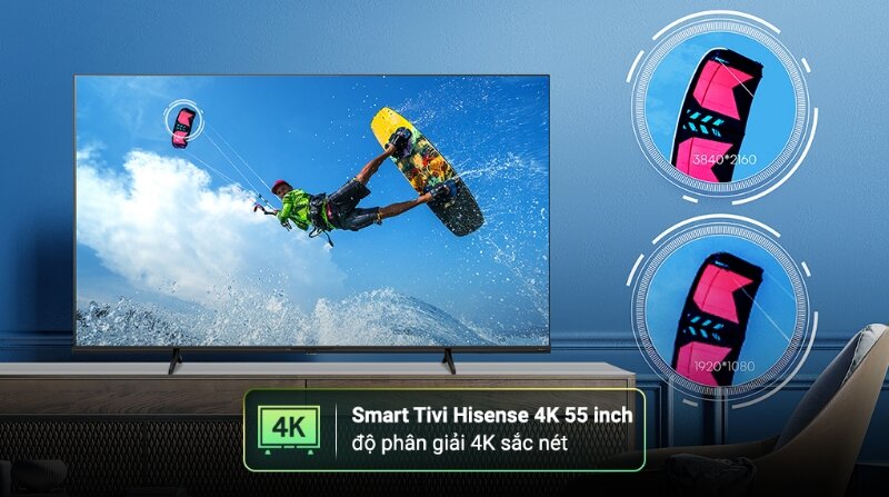 Smart Tivi Hisense 4K 55 inch 55A6Q