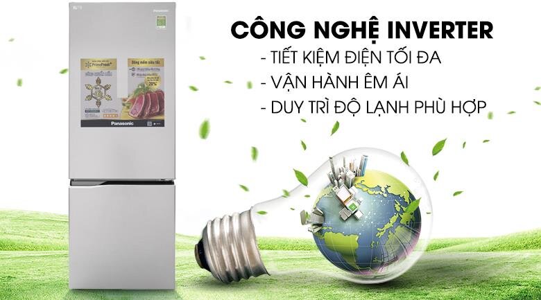 Tủ lạnh Panasonic NR-BV329QSV2 - 290Lít Inverter Cấp đông mềm