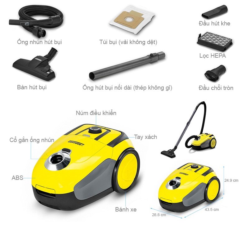 Máy hút bụi Karcher VC 2 *KAP (1.198-101.0)
