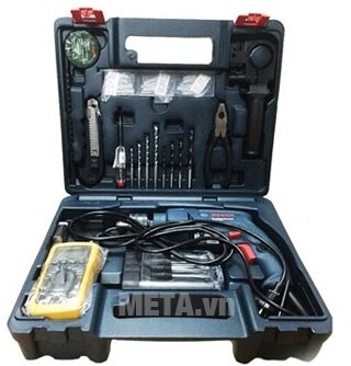 Bộ set máy khoan động lực Bosch GSB 550 Electrican 80 món phụ kiện