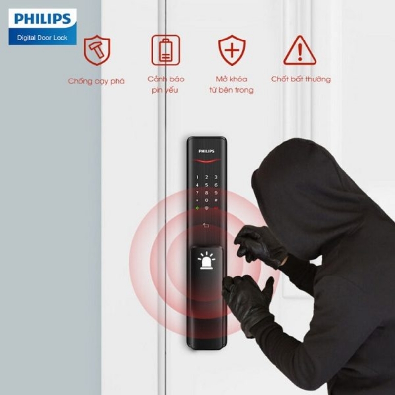 Khóa cửa vân tay Philips Alpha