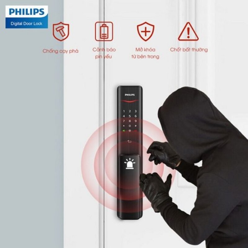 Khóa cửa vân tay Philips Alpha
