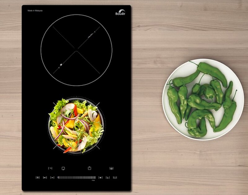 Bếp từ 2 vùng nấu Bauer BE 32DI sử dụng mặt kính Schott Ceran cao cấp