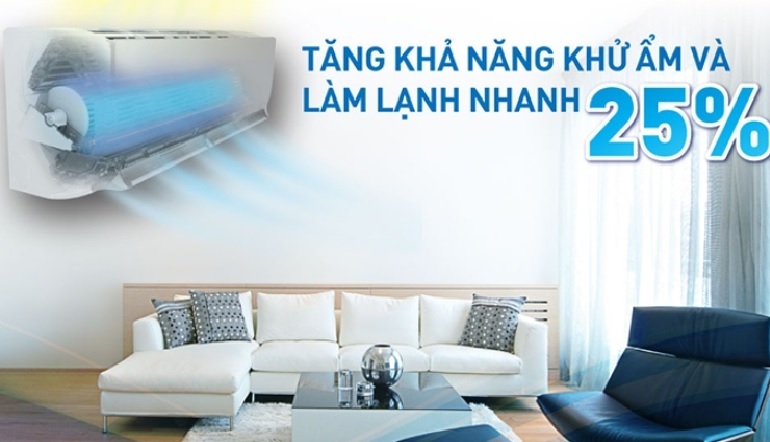 Điều hòa Daikin Inverter 12000 BTU 1 chiều FTKF35XVMV/RKF35XVMV gas R-32 3 Điều hòa Daikin FTKF35XVMV/RKF35XVM có khả năng khử ẩm hiệu quả