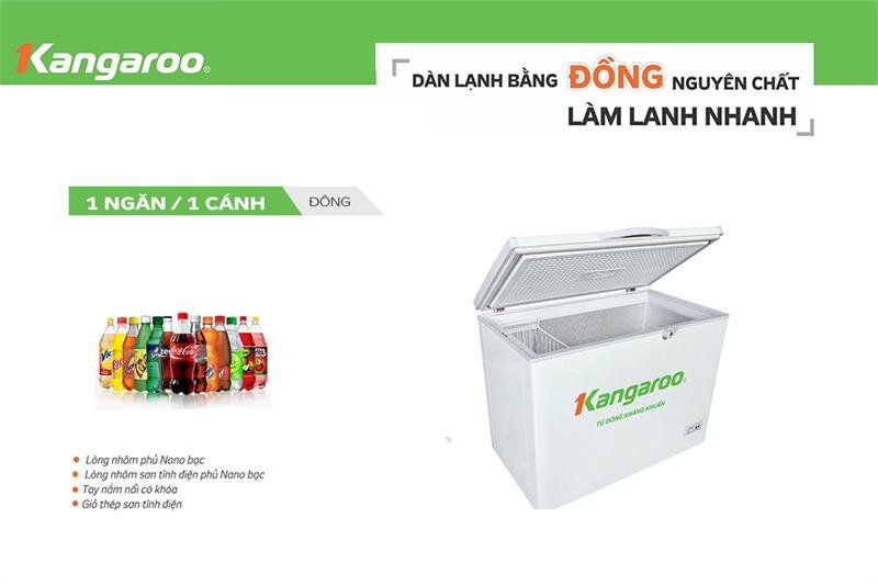 Tủ đông Kangaroo KG 235C1 - 235L, 1 ngăn đông