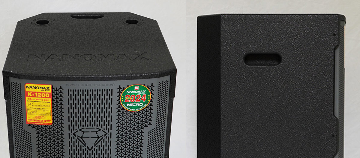 Thân loa kéo Nanomax K-1200 được phủ sơn chống trầy