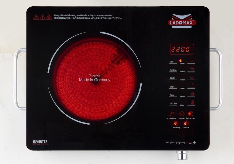 Bếp hồng ngoại dương 1 vùng nấu Ladomax HA-669