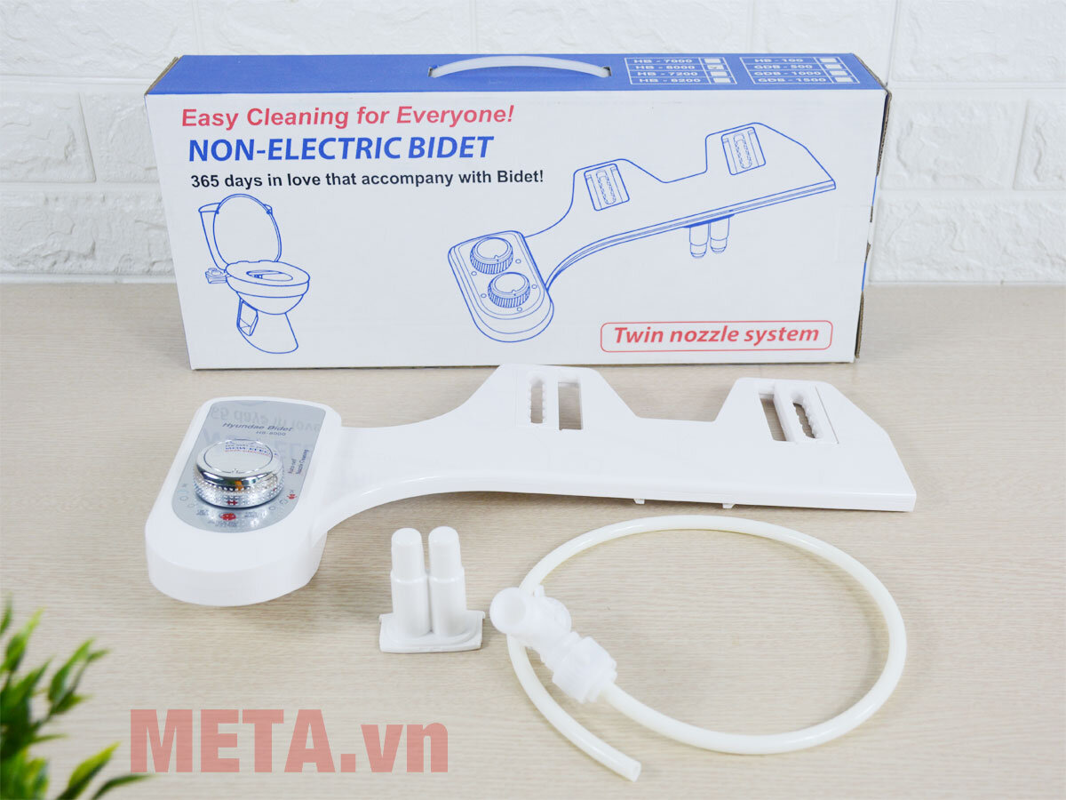 Thiết bị vệ sinh Hyundae Bidet 2 vòi phun HB-8000