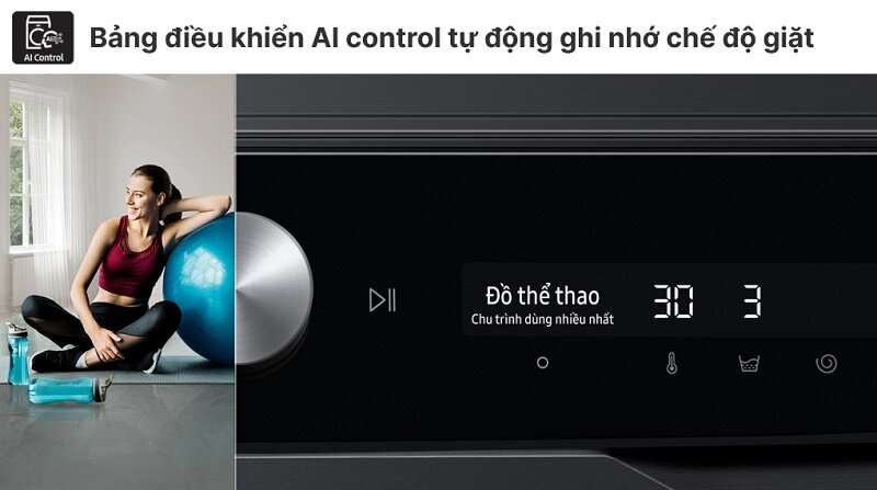 Máy Giặt Sấy Samsung AI Inverter 11kg WD11T734DBX/SV chương trình giặt