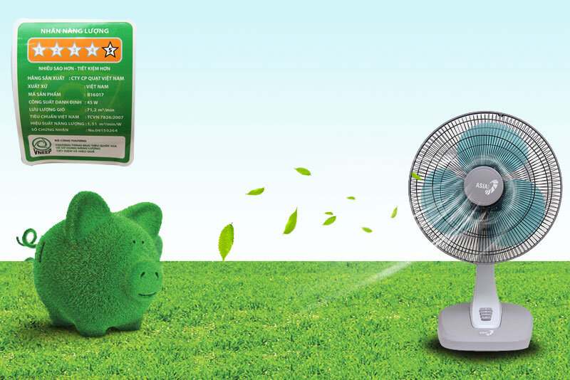 Quạt bàn Asia B16017 Xám Quạt bàn Asia B16017 Xám