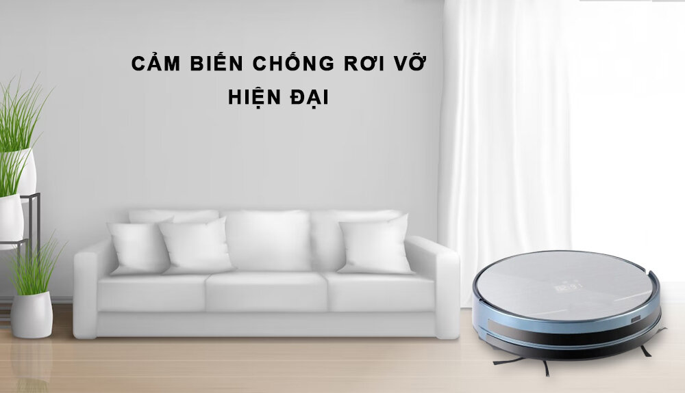 Robot Hút Bụi Shimono X5S được tích hợp cảm biến chống rơi vỡ