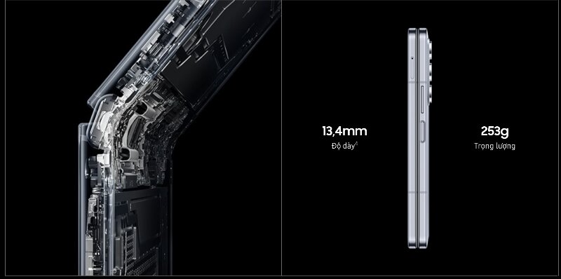 Điện thoại Samsung Galaxy Z Fold5 5G 512GB thiết kế