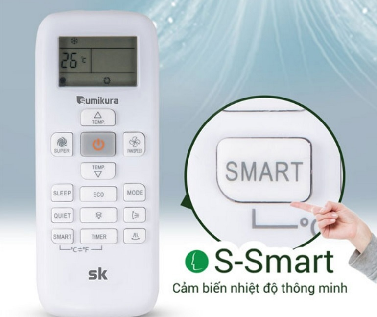 Điều hòa Sumikura Inverter 12000 BTU 2 chiều APS/APO-H120 GOLD gas R-32 3 Điều hòa Sumikura Inverter 12000 BTU 2 chiều APS/APO-H120 GOLD gas R-32