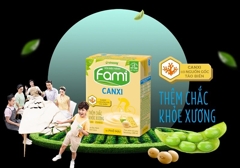 sữa đậu nành Fami Canxi vị phô mai