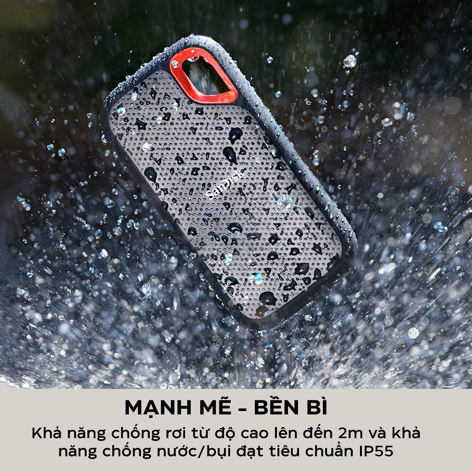 Ổ cứng di động SanDisk Extreme Pro Portable SSD 4TB USB 3.2 SDSSDE81-4T00-G25 (