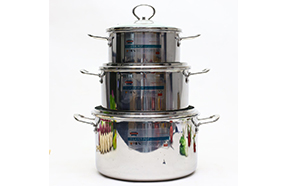 Bộ nồi inox đa lớp Sunhouse SH777 Bộ nồi inox đa lớp Sunhouse SH777