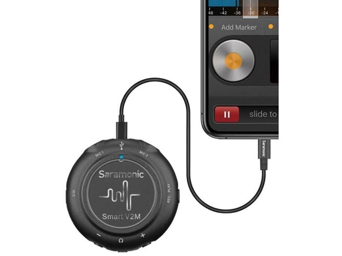 Mic thu âm Saramonic Smart V2M dùng cho điện thoại, PC Mic thu âm Saramonic Smart V2M dùng cho điện thoại, PC