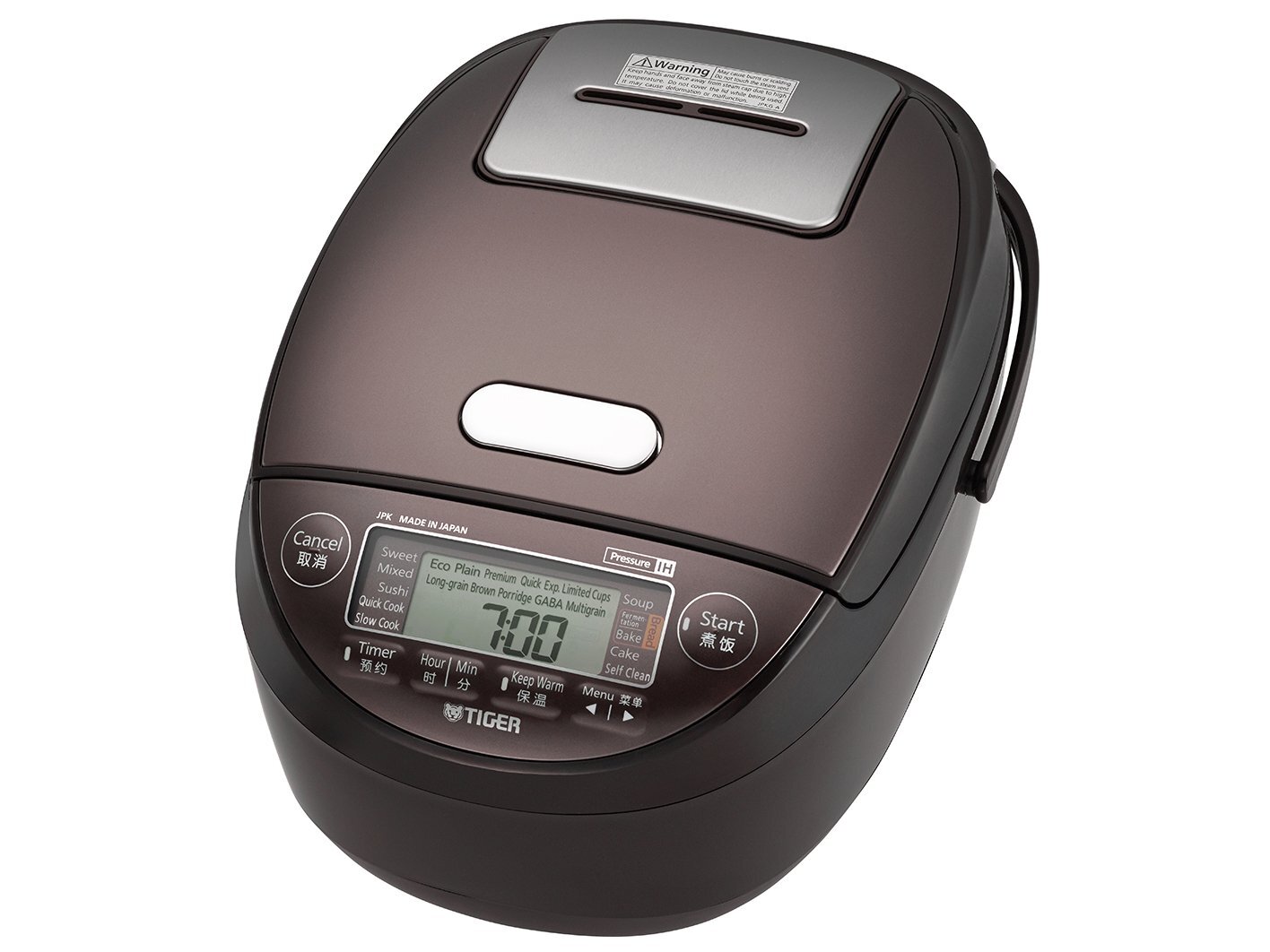 Nồi cơm điện tử cao tần áp suất Tiger JPK-W18W Nồi cơm điện tử cao tần áp suất Tiger JPK-W18W