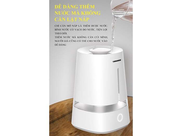 Máy tạo ẩm Tiross TS8431 dễ dàng thêm nước Máy tạo ẩm Tiross TS8431 dễ dàng thêm nước