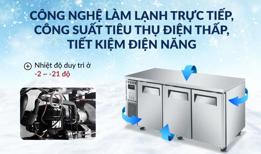 Bàn đông công nghiệp cấp đông nhanh Bàn đông công nghiệp