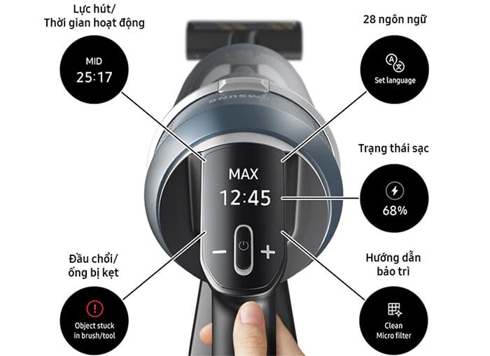 Máy hút bụi Samsung Bespoke Jet+ VS20B95993B/SV