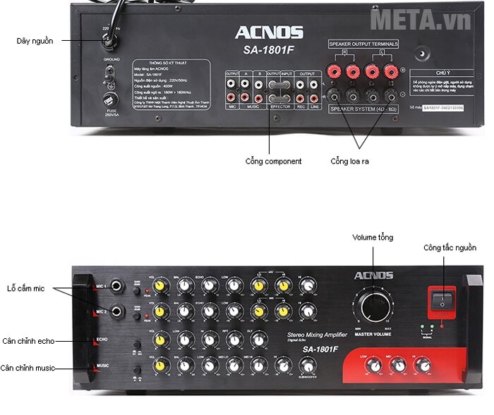 Amply Acnos SA-1801F Amply Acnos SA-1801F
