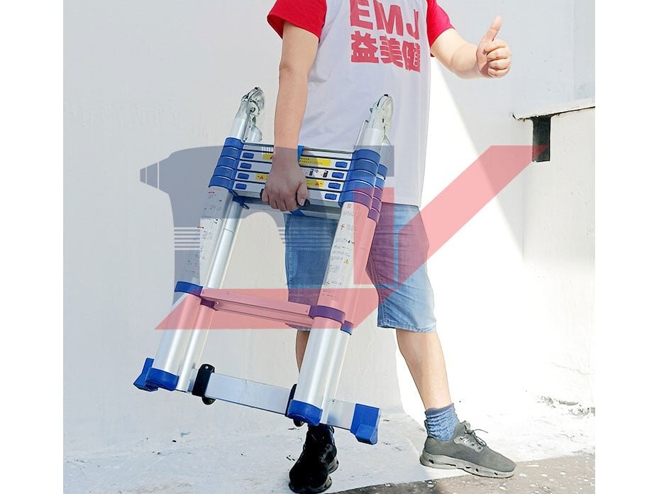 Ống nhôm dày 1.5mm thang nhôm rút đôi DIY