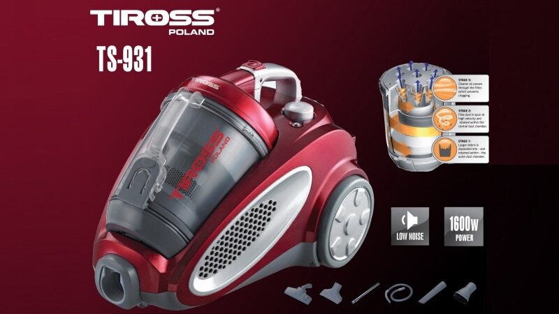 Máy hút bụi Tiross TS931 (TS-931) - 2 lít - 1600W
