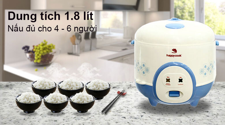 Nồi cơm điện Happycook 1.8 lít HC-180A Nồi cơm điện Happycook 1.8 lít HC-180A