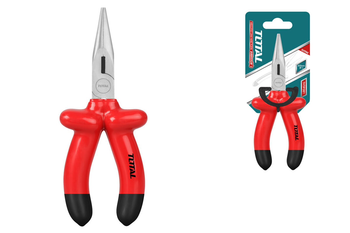 Kềm mỏ dài cách điện 8in Total THTIP381