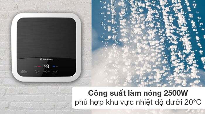 bình nước nóng lạnh Ariston AN2 30 LUX-D AG+ hoạt động với công suất 2.500W bình nước nóng lạnh Ariston AN2 30 LUX-D AG+ hoạt động với công suất 2.500W
