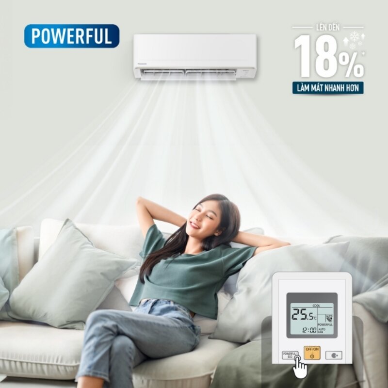 Điều hòa Panasonic Inverter 9040 BTU 1 chiều CU/CS-PU9CKH-8D