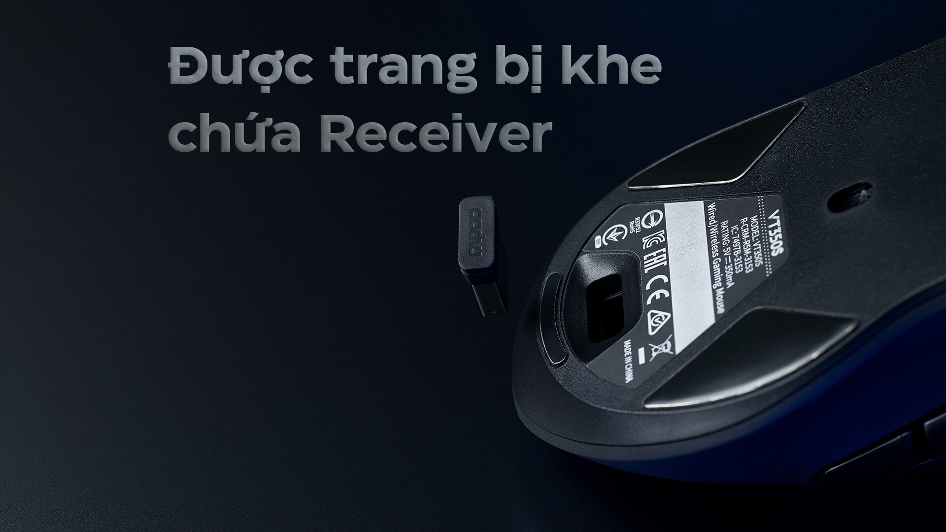 Chuột Gaming không dây Rapoo VT350S Wireless 2.4G