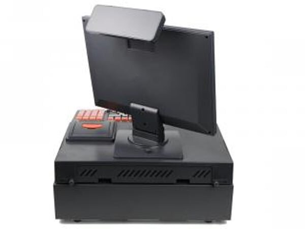 Mặt sau của máy tính tiền C100 Mặt sau của máy tính tiền C100