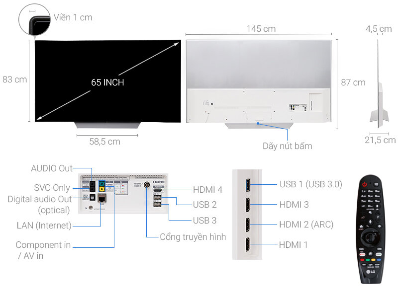 Smart Tivi LG 65 inch OLED65C7T Smart Tivi LG 65 inch OLED65C7T