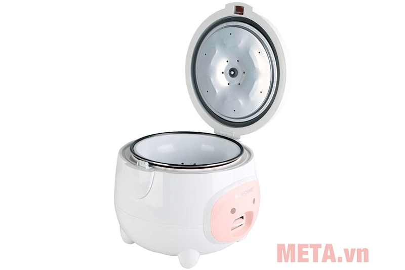 Nồi cơm điện Sunhouse SHD8607W 1,8 lít 700W được trang bị van xả hơi thông minh và nắp phụ Nồi cơm điện Sunhouse SHD8607W 1,8 lít 700W được trang bị van xả hơi thông minh và nắp phụ
