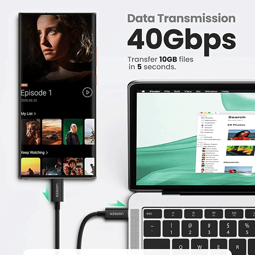 Cáp Thunderbolt 4 Ugreen