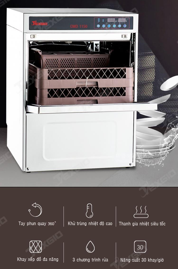 Máy rửa chén bát công nghiệp Texgio CMD1150