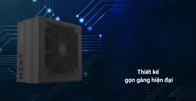 Nguồn/ Power NZXT C850W 80 Golds | Thiết kế gọn gàng hiện đại