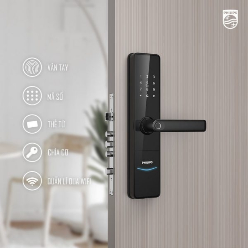 Khoá cửa điện tử Philips DDL603E 5 Khoá cửa điện tử Philips DDL603E