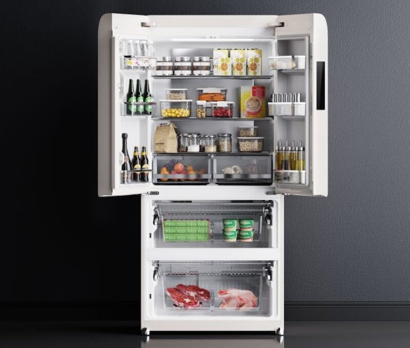 Tủ lạnh Xiaomi MiniJ 448 lít được tích hợp ngăn rau quả chuyên dụng